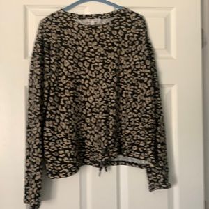 Animal print sweater